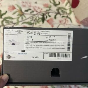 Ecco Men Golf BIOM C4                             White and Blue Sneakers